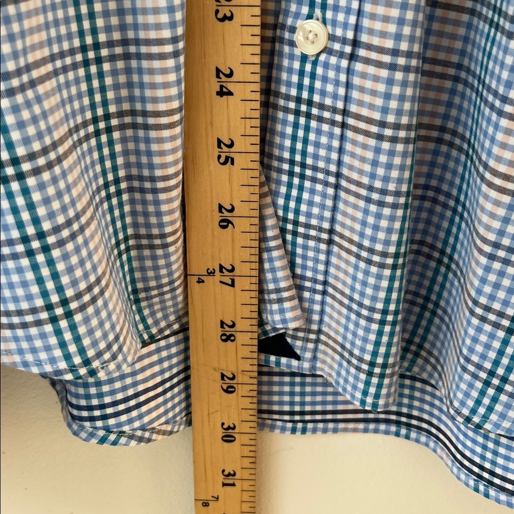 UNTUCKit Men's Scansano Gingham Button Down Performance Shirt Large Like New - Picture 6 of 9